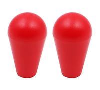 VOANZO 2 Piezas DIY Joystick Oval Balltop para Retro Arcade Machine y Street Fighter - Rojo