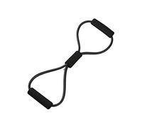 VOANZO 2 Piezas Yoga Gym Fitness Resistance 8 Word Chest Expander Tubo de Goma Pull Rope Workout Muscle Bandas elásticas para Ejercicio Deportivo (Negro)