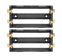 VOANZO 2 Soportes de batería 18650 de 3,7 V, Caja de Almacenamiento de batería de 2 Secciones para Fuente de alimentación SMD 18650 DIY, Resistente a Altas temperaturas para proyectos de Carga