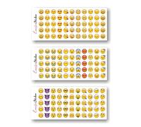 VOANZO 36 hojas de pegatinas de caras sonrientes, como recompensa para niños, emoticonos de cara de diablo, sonriente para teléfono portátil, móvil, portátil, decoración, emoticono divertido