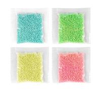 VOANZO 4 bolsas de arena luminosa, bolsa de 10 g, arena luminosa reutilizable, arena para acuario, piedra luminosa para bricolaje, botella de los deseos, grava decorativa para el hogar y la decoración