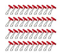 VOANZO, 40 Uds., sedal de Pesca, toboganes en Forma de T, eslabón Giratorio de Pesca, broches, Deslizadores de Peso, Clip buscador de Pesca para Pesca en el mar