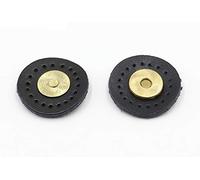 VOANZO 5 juegos de cierres magnéticos redondos de piel auténtica para costura, para manualidades, bolso de mano, accesorios, color negro