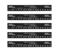 VOANZO 5 Piezas de termómetro de Cerveza Adhesivo para termómetro de elaboración de Cerveza con Pantalla LCD, Herramienta de Control de Temperatura para elaboración de Cerveza casera y Vino