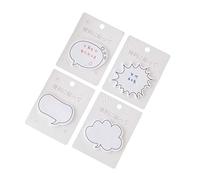 VOANZO 8pcs / set Cuadro de diálogo creativo Bloc de notas Notas adhesivas Scrapbooking Bloc de notas Planificador Pegatinas Papelería escolar