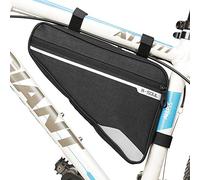 VOANZO Bolsa de Almacenamiento para Bicicleta, Bolsa de sillín de Gran Capacidad para Bolsa de Bicicleta Impermeable para Bicicleta de montaña en Carretera, 290 x 200 x 50 mm, Color Negro