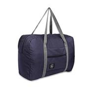 VOANZO Bolsa de Lona de Viaje Plegable, Impermeable, Multiusos, Deportiva, portátil, para Viajes, Camping (Azul Oscuro)