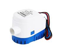 VOANZO Bomba de achique automática de 12 V con interruptor flotante -1100 GPH/70 LPM para barcos, estanques y piscinas