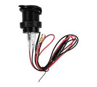 VOANZO Cargador USB para Motocicleta y Coche, 4,2 A, Carga rápida, Resistente al Agua, con voltímetro Digital LED, Interruptor para vehículos Marinos, Motocicletas y Camiones (Pantalla roja)