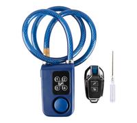 VOANZO Cerradura Inteligente para Bicicleta y Coche eléctrico con código de Control Remoto y Alarma para Mayor Seguridad y Comodidad Cable de 80 cm/31,5 Pulgadas