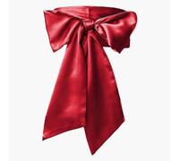 VOANZO Cinturón de Novia para Mujer, cinturón de satén para Boda, Fiesta, Novia, Lazo de Cinta, Accesorios para Fiestas, Ocasiones Especiales, 3,7 Pulgadas de Ancho, Talla única (Rojo Vino)