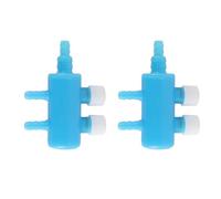 VOANZO Divisor de Bomba de Aire para Acuario, 2 Unidades, válvula de Control de Flujo de Aire Ajustable para pecera, Divisor de Distribuidor, Conector de Tubo de línea aérea, Accesorios de Bomba