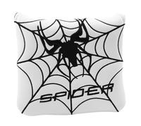 VOANZO Funda De Cabeza De Putter para Palo De Golf Bordado De Araña Negra Y Roja Funda De Cabeza De Putter De Mazo Cuadrado para Palo De Golf Funda De Cabeza De Putter Magnética para Palo De Golf