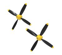 VOANZO Hélice de avión RC de 2 Piezas, 4 Palas, Pieza de avión de hélice, Repuesto de hélice de avión con Control Remoto, Compatible con avión de Combate P40 761-13, avión controlado por Radio