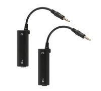 VOANZO Interfaz de Efectos de Guitarra Negra de 2 Piezas Compatible con iOS Interfaz de Efectos de Guitarra Convertidor Enlace Reproducción Multimedia Guitarra en Cualquier Momento