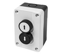 VOANZO Interruptor de botón de reinicio automático, Interruptor de Marca Arriba y Abajo Impermeable, Interruptor de botón de estación de Caja para grúa bidireccional, Control de Puerta Enrollable