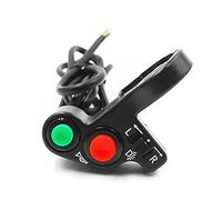 VOANZO Interruptor de manillar 3 en 1 para motocicleta, interruptor de dirección, interruptor de bocina para motocicleta, quad, moto de cross, ATV, scooter