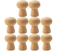VOANZO - Juego de 10 cabezas de madera pequeñas, para decoración navideña