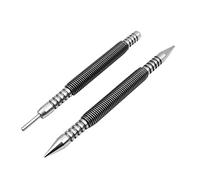 VOANZO Juego de 2 piezas de clavador de doble cabeza y punzón de pasador de bisagra sin martillo de 1/32″ y 1/16″ con fuerza de golpe de resorte para clavos, herramienta de extracción de pasadores de
