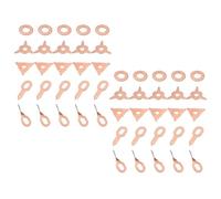 VOANZO Kit de 50 Piezas para soldar Pernos, Accesorios, Anillos para abolladuras Rectos y retorcidos, Arandelas de Gancho, Almohadilla de Estrella Redonda, Kit de Inicio Uni Spotter para reparación