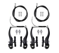 VOANZO Kit de Frenos en V universales de 2 Pares para Bicicletas Juegos de Frenos de Carretera y de montaña Incluye 2 Frenos en V Delanteros y Traseros 2 Cables de Freno 4 Tapas de Extremo de Cable