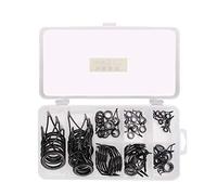 VOANZO Kit de reparación de caña de pescar de 75 piezas - Spinning & Casting - Juego de repuesto de punta de caña y guía - Anillos de acero y cerámica