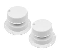 VOANZO Kit de Tapa de ventilación de plomería RV, 2 uds, Tapa de ventilación de alcantarillado de Techo RV, casa para Remolque de tubería de 1 a 2 3/8 Pulgadas, Caravana, Autocaravana