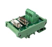 VOANZO Módulo de Interfaz de Montaje en Carril DIN DB9 Macho Hembra D-Sub, Adaptador Serie de Placa de conexión de Puerto RS232 D-Sub de 9 Pines para una conexión