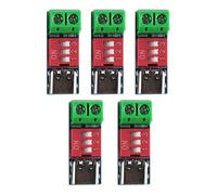 VOANZO Módulo de Placa de activación USB-C PD de 5 Piezas, Placa de señuelo PD/QC para Carga rápida, módulo de Refuerzo de Suministro de energía USB Tipo C a 5 V, 9 V, 12 V, 20 V para Carga de Alta