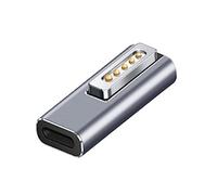 VOANZO OANZO Adaptador magnético USB C Adaptador T-Tip Convertidor de Carga para computadora portátil para MacBook Air/Pro