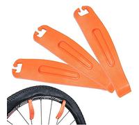VOANZO Palancas de neumáticos de Neumático de Nylon Herramientas de reparación de Barra de Palanca Accesorios de Bicicleta Stick Palancas de plástico Kit de Parche de neumático 3 Piezas (Naranja)
