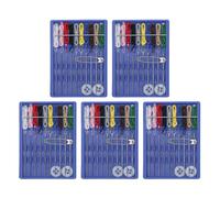 VOANZO Paquete de 5 Mini Kits de Costura, Kit de Costura de Viaje portátil, Juego de Agujas de Hilo de Emergencia, Kit de Costura Compacto para Principiantes, Adultos, Accesorios de Costura prácticos