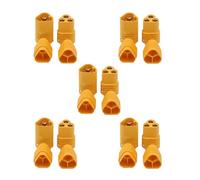VOANZO Pares de Conectores Amass MT60 de 3 Polos y 3,5 mm, Conector Macho y Hembra para Conectores de Motor RC ESC, Conexiones de batería RC (MT60)