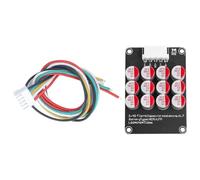 VOANZO Placa equilibradora de batería de Litio, equilibrador Activo de 5 A con Cable, equilibrador de Celdas Universal 3-4S para Paquete de batería LTO LFP LPO NCM, Rendimiento Mejorado de la batería