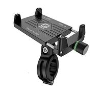 VOANZO Soporte para teléfono de Bicicleta, Ajustable Soporte Universal para teléfono con Manillar de Bicicleta y Motocicleta, Apto para teléfonos celulares de 3.5 '' - 6.5 '' (Negro)