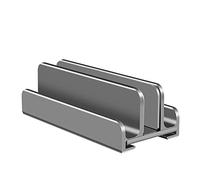 VOANZO soporte vertical para laptop, ajustable, doble 3 ranuras, para laptop hasta 17.3 pulgadas, aleación de aluminio resistente y silicona