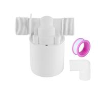 VOANZO Válvula de Control de Nivel de Agua automática de 3/4 de Pulgada Válvula de Flotador de plástico Ahorrador de Agua con Filtro de Entrada Codo de Salida para una conservación eficiente del Agua