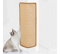 Voarge 1 alfombrilla para rascar gato de sisal, protección contra arañazos, 30 x 60 cm, cartón rascador para gatos, protege alfombras (marrón)