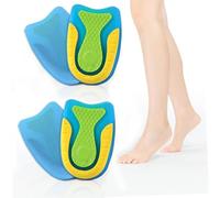 Voarge 2 pares de almohadillas ortopédicas de gel de silicona para el talón que protegen los talones y los tendones de Aquiles y alivian el dolor