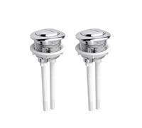 Voarge 2 Pcs WC Botón Reemplazo de Doble Descarga 38mm, Boton Cisterna Aplicable a 37-44mm, Pulsador Cisterna Universal