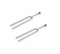 Voarge 2 Piezas Diapasón, Diapasón 440, Acero Inoxidable Diapasones Estándar A440 Hz Chakra Herramienta de Tono para Dispositivo Musical (Plata), Instrumento afinador de guitarra de violín