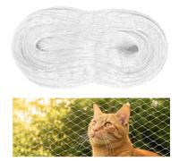 Voarge 3 x 10 m Red para Gatos Terraza, Blanco Redes Protección Malla Gatospara Balcones, Ventanas