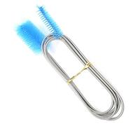 Voarge Cepillo de limpieza para acuario, 150 cm, flexible, doble extremo, manguera de acuario, filtro de tubos, para acuario, color azul