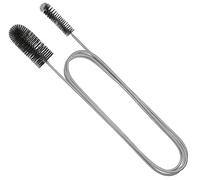 Voarge Cepillo de limpieza para acuario, 150 cm, flexible, doble extremo, manguera de acuario, filtro de tubos, para acuario (negro)
