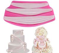 Voarge Cortina decorativa de silicona para tartas, cenefa clásica, para tartas, fondant, chocolate, jabón, bakeware, sartén para cocina, bandeja de horno, decoración de tartas, herramienta