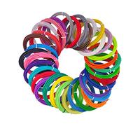 Voarge Filamento de 3D Pluma PLA 3D pluma filamento 10 colores, para Pluma 3d, Lápiz 3d, Materiales Impresión 3d, 1,75 mm 5 metros (16.4ft) cada color Apto para Mayoría