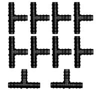 Voarge Kit de conexión para manguera de riego, 10 unidades, conector de manguera para sistema de riego de 16 mm (pieza en T)