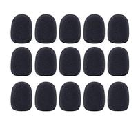 VOARGE Micrófono de espuma, tapa de micrófono, tamaño mini, 15 unidades, tamaño mini, color negro