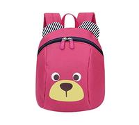 Voarge - Mochila infantil antipérdida, diseño de oso de animales con arnés de dibujos animados, correa de seguridad, antipérdida, para bebés de 1 a 3 años de edad, rosa, talla única