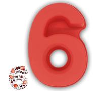 Voarge Molde de silicona con números, molde para hornear números grandes 3D Number Cake Molde para hornear número DIY cumpleaños infantil molde con números, patrón de números, fabricación de pasteles